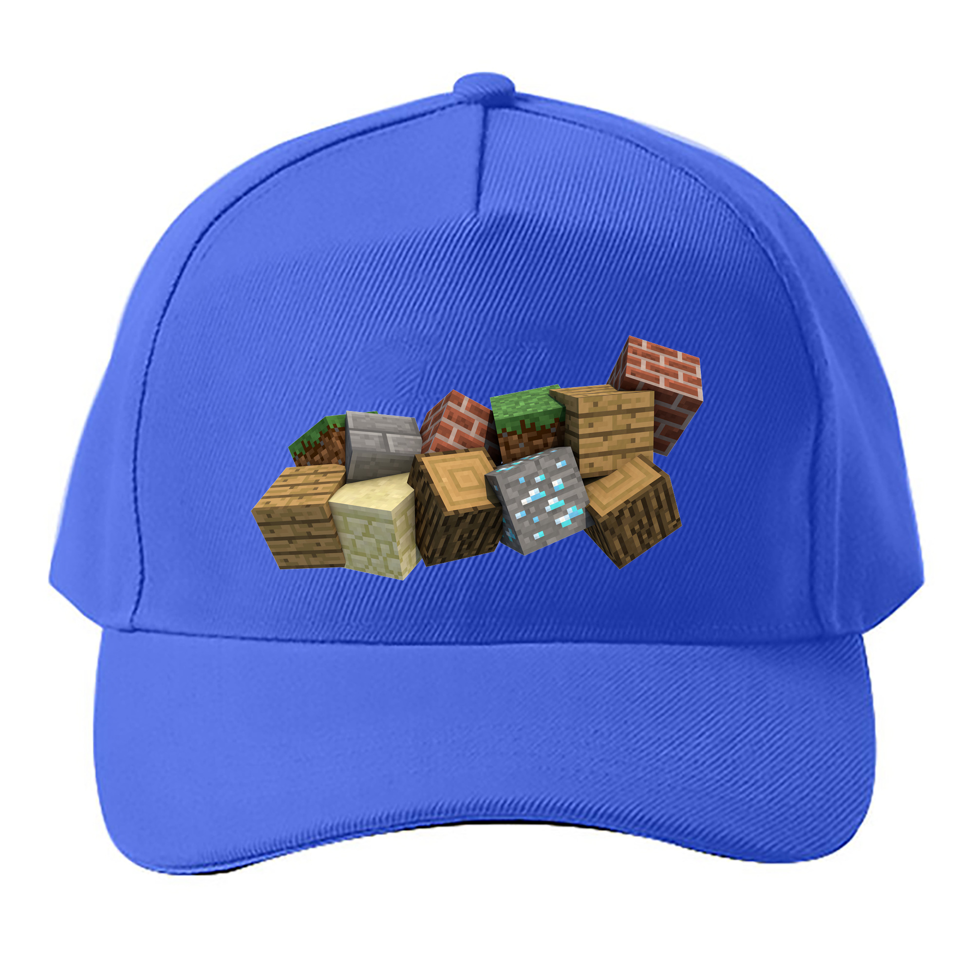 （画像用） マインクラフト ブロックの世界 Minecraft MC Block world ベースボールキャップ 綿100％ 男女兼用 帽子 スポーツ